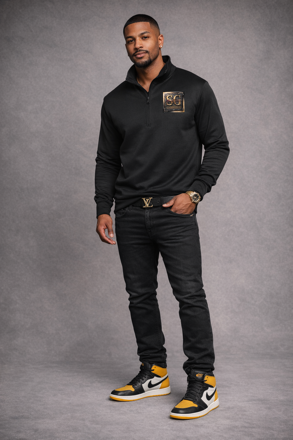 SG Exclusive I Am History Sport-Tek Mens Quarter Zip Pullover