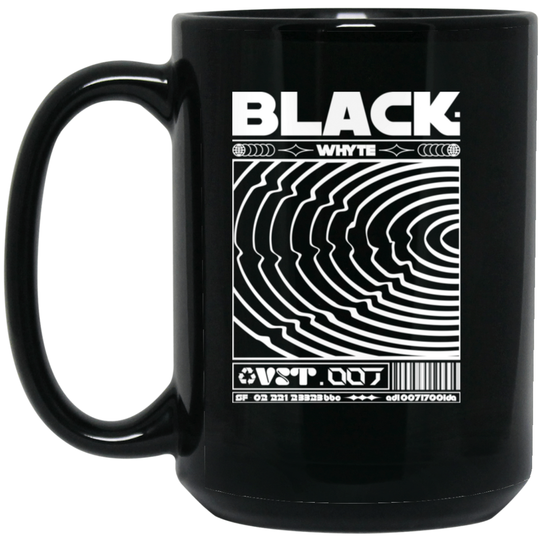 BM15OZ 15oz Black Mug