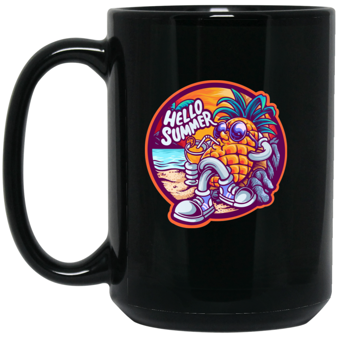 BM15OZ 15oz Black Mug