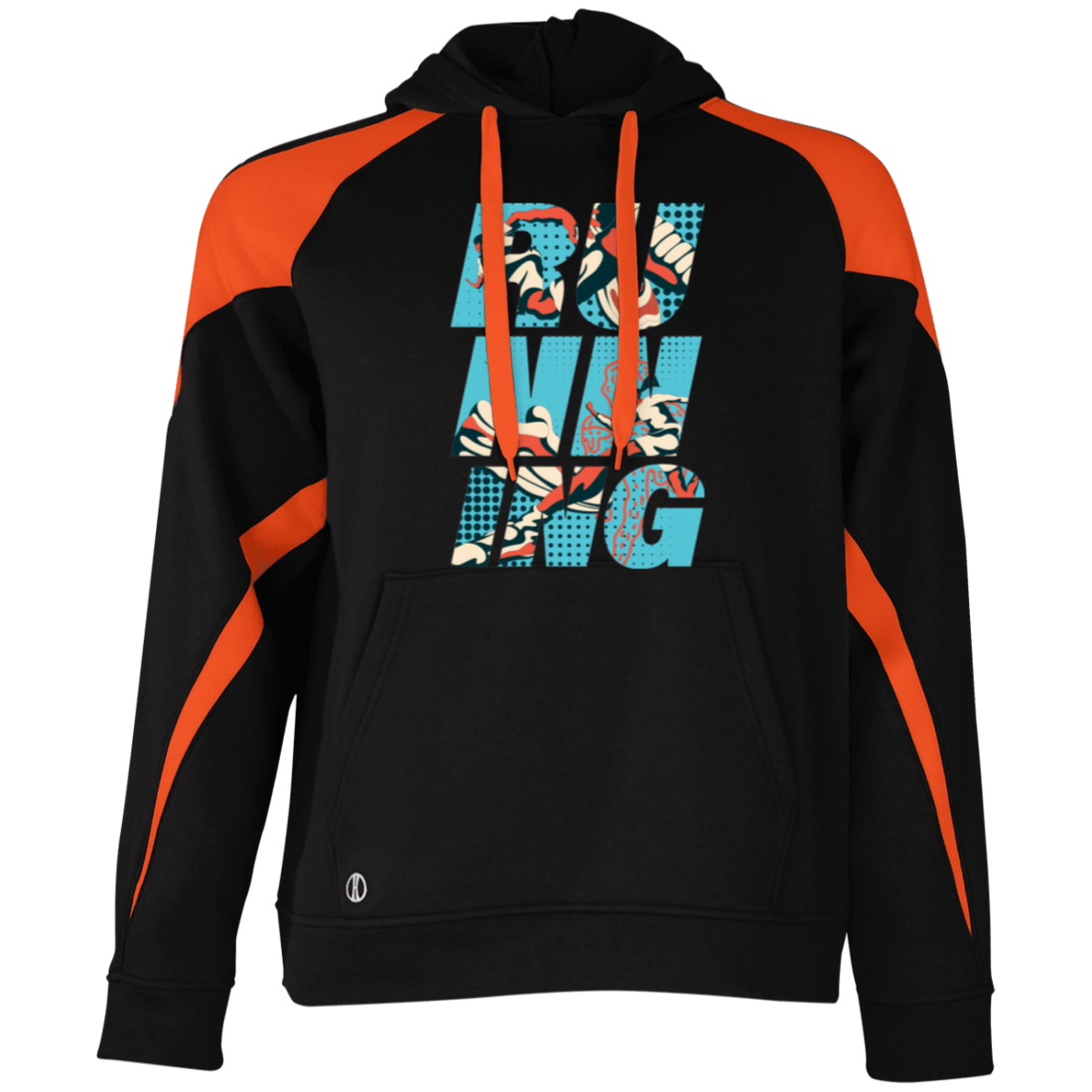 229546 Athletic Colorblock Fleece Hoodie