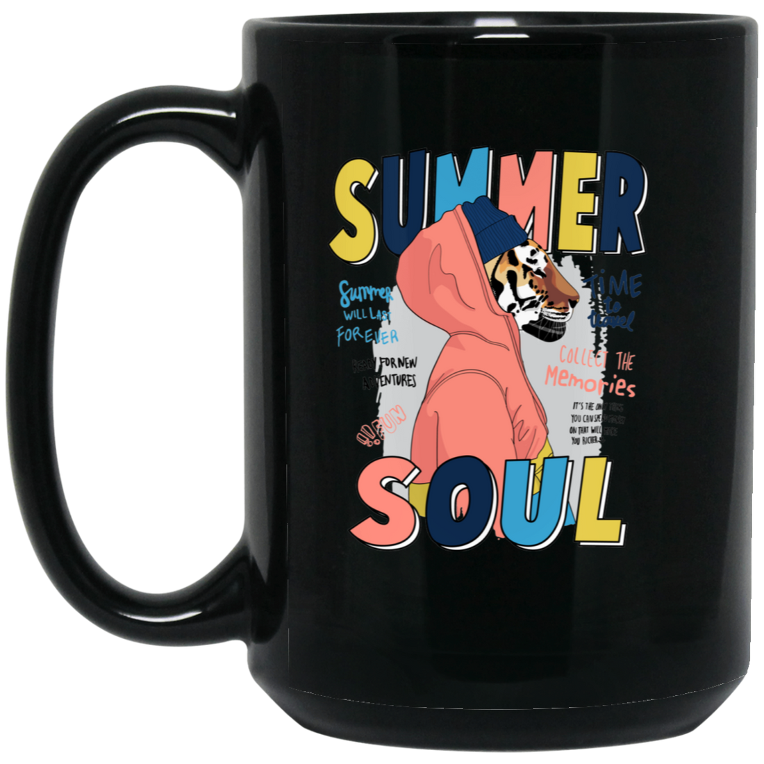 BM15OZ 15oz Black Mug