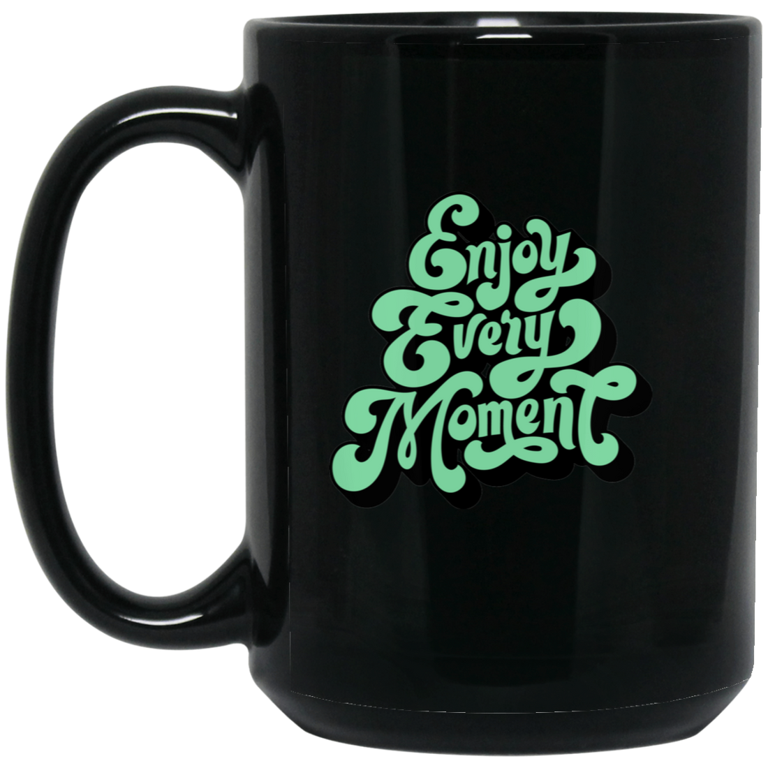 BM15OZ 15oz Black Mug