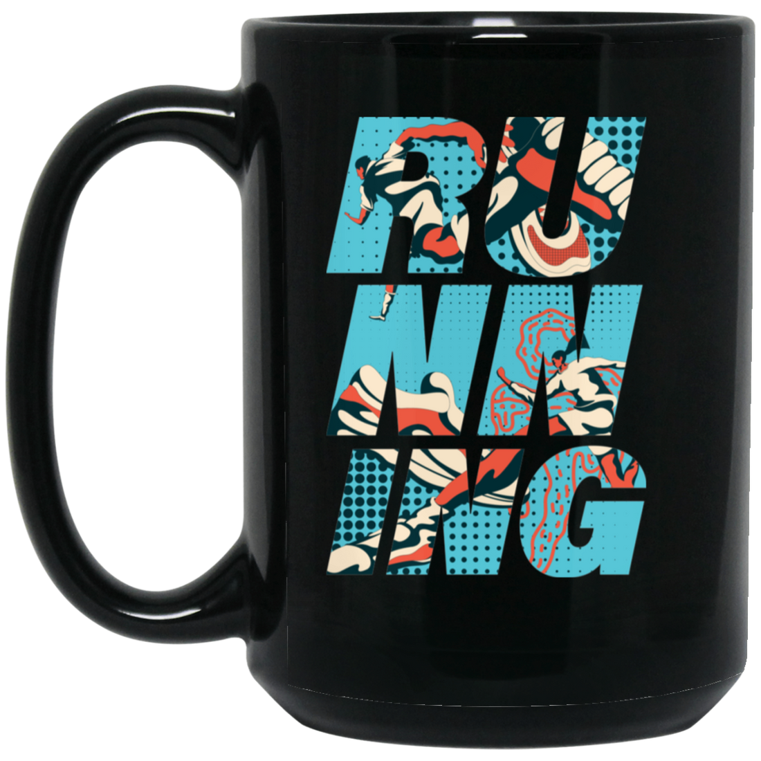 BM15OZ 15oz Black Mug