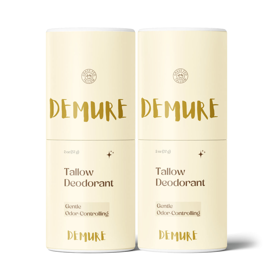 2 Pack Natural Tallow Deodorant Stick