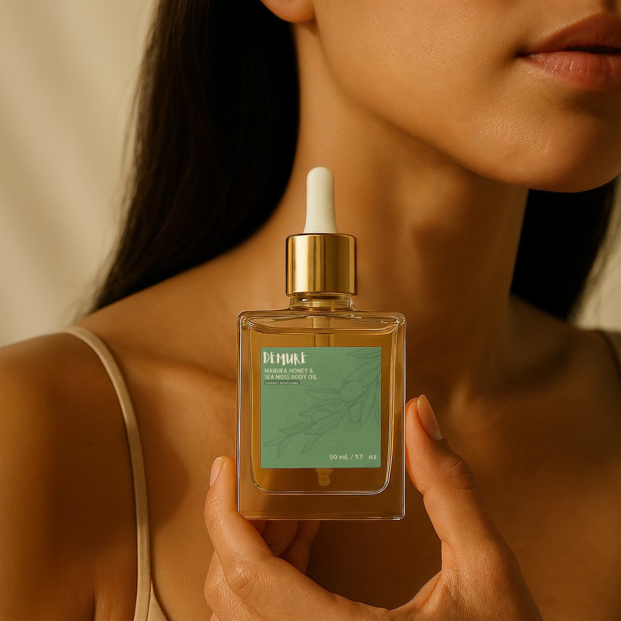 DEMURE Manuka Honey Sea Moss Post-Shave Oil