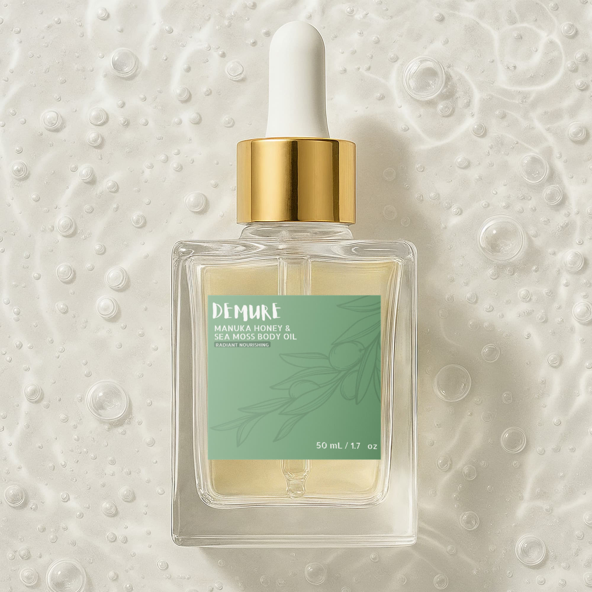 DEMURE Manuka Honey Sea Moss Post-Shave Oil