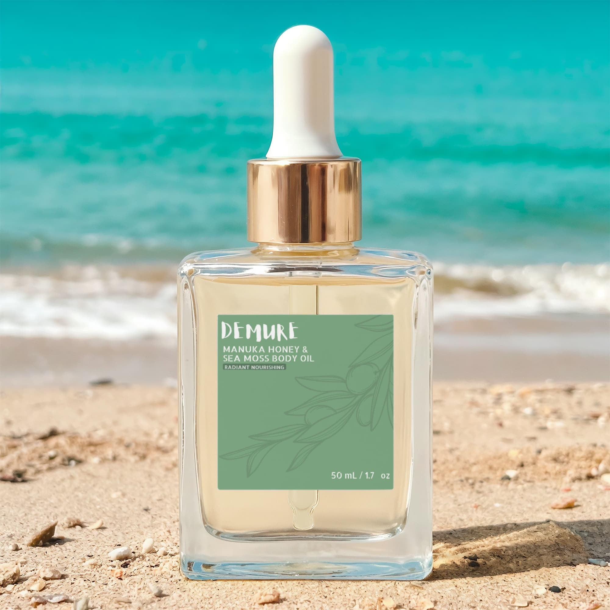 DEMURE Manuka Honey Sea Moss Post-Shave Oil