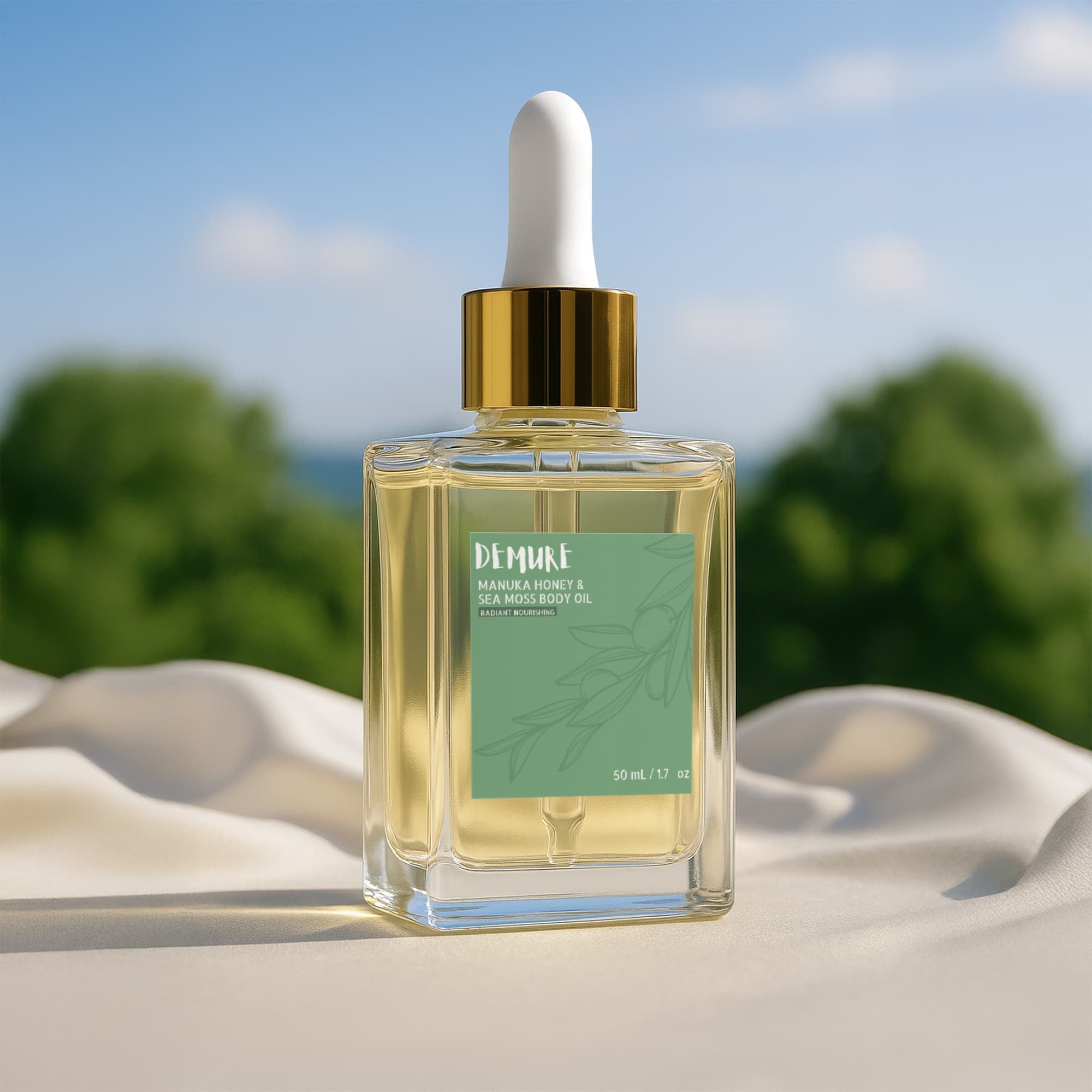 DEMURE Manuka Honey Sea Moss Post-Shave Oil