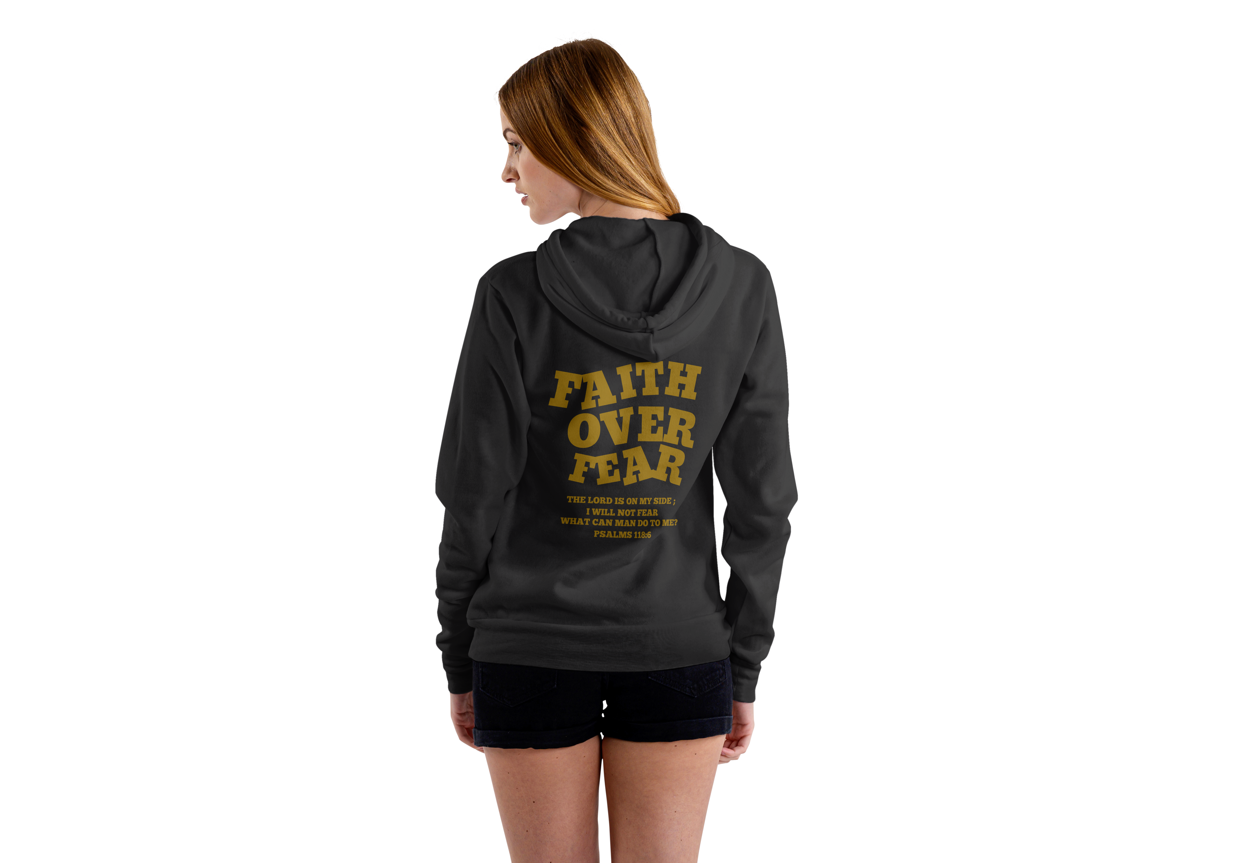 FAITH OVER FEAR .....Unisex Premium Hoodie