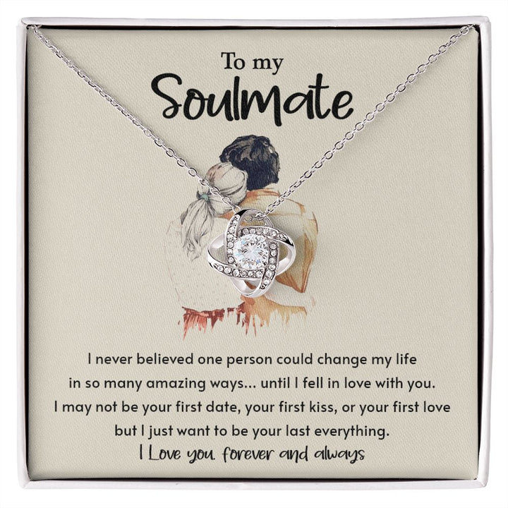 To My Soulmate - Love Knot Necklace