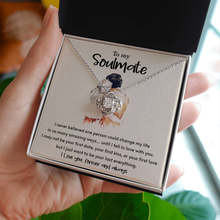 To My Soulmate - Love Knot Necklace