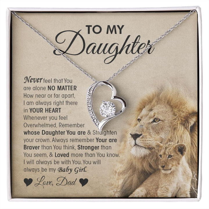 To My Daughter - Forever Love Necklace