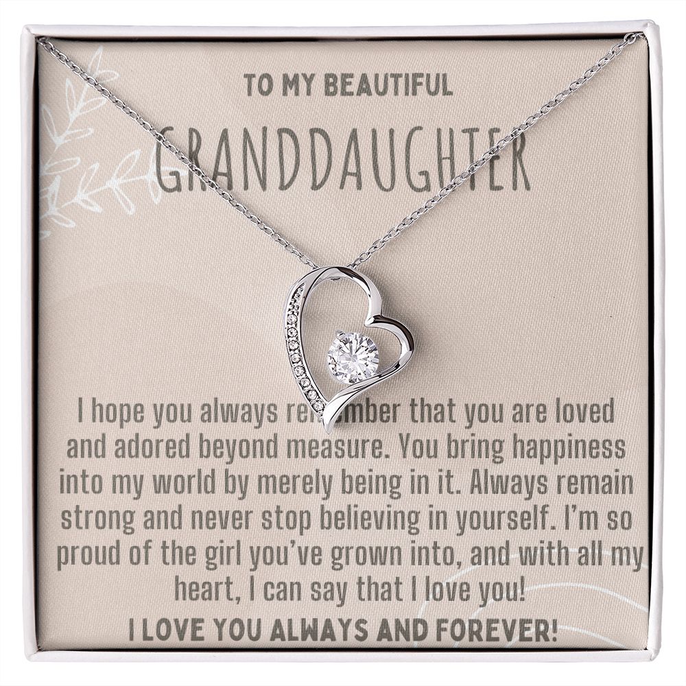 TO MY BEAUTIFUL GRAND DAUGHTER