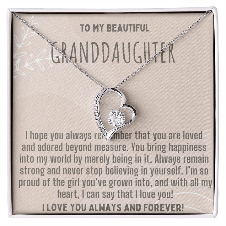 TO MY BEAUTIFUL GRAND DAUGHTER