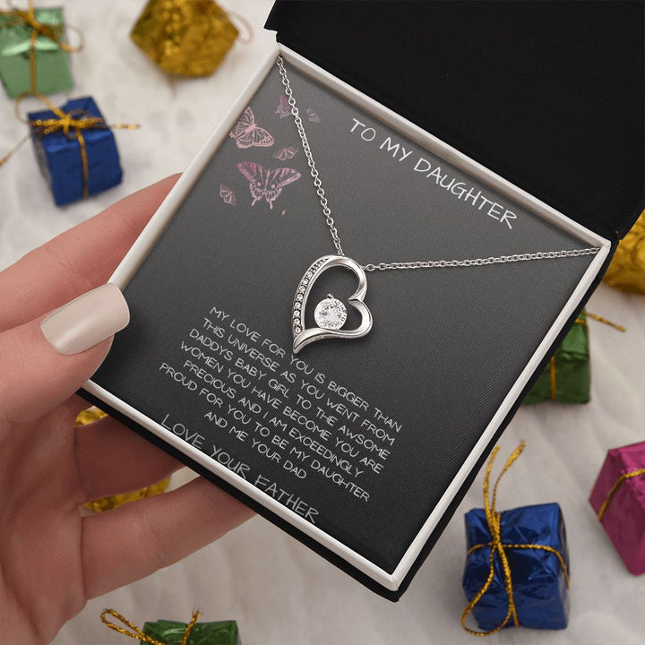 Daughter forever love necklace