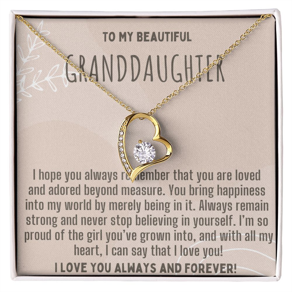 TO MY BEAUTIFUL GRAND DAUGHTER