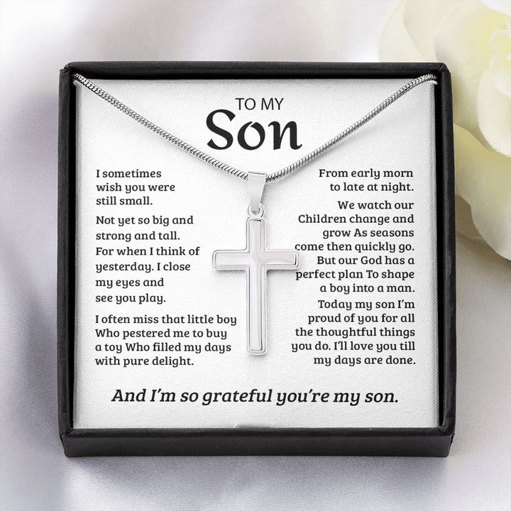 To My Son - Cross Necklace